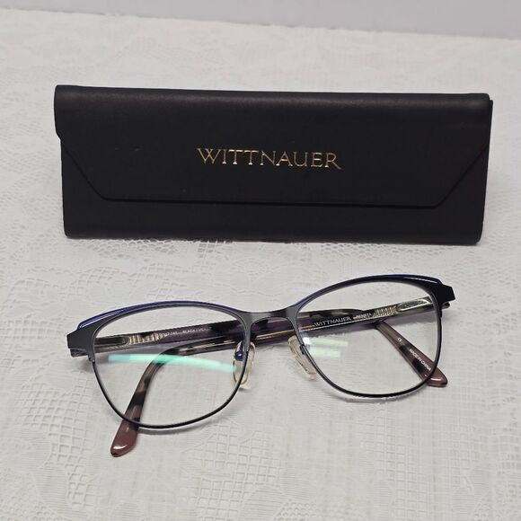 Wittnauer Renata 51-17-140 Black Violet Full Rim Eyeglasses Frame